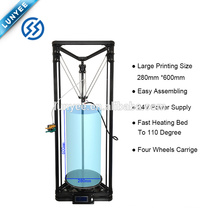 24V 400w power K280 large delta 3D printer with auto level and heat bed two filament
